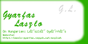 gyarfas laszlo business card